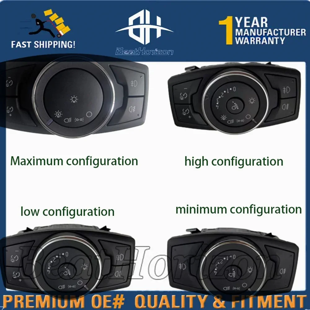 

Car headlight switch for 2012- 2018 Ford New Focus New Kuga Automatic front and rear headlight switch Fog light switch