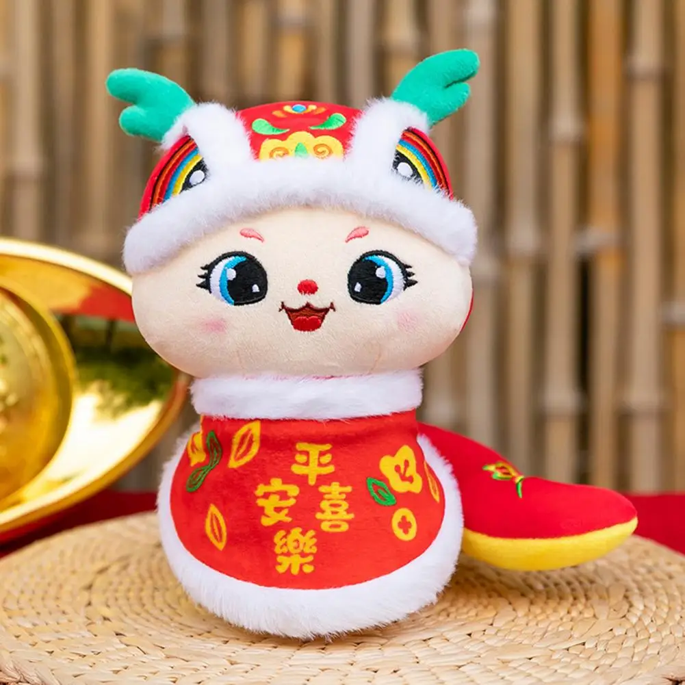 Zodiac Plush Chinese Zodiac Snake Plush Toy Stuffed Mascot Dolls for 2025 Year of Snake Spring Festival Decorations Gifts