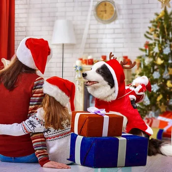 XS-2XL Warm Dog Clothes Dog Christmas Coat For Small Medium Dog Pet Clothing with Santa Claus Dog Christmas Decoration 5