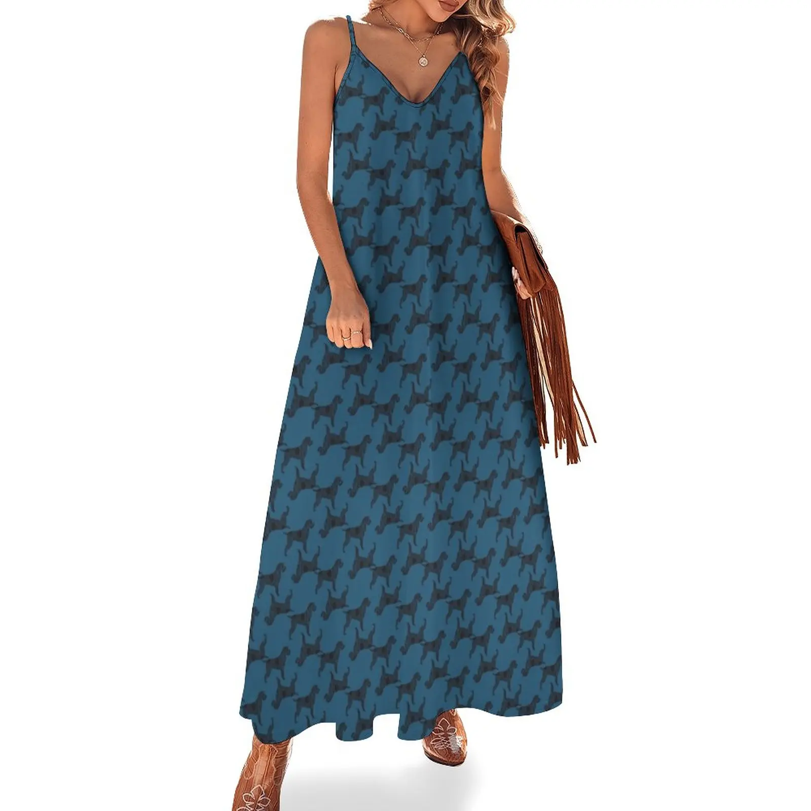 

BLUE GRIFF Sleeveless Dress luxury woman evening dress Woman dresses luxury dresses