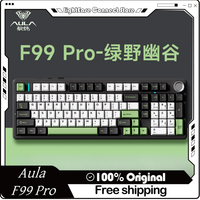 Aula F99 Gaming Mechanical Keyboard 99 Keys Thri-Mode 2.4g Wireless Bluetooth Wired Hot Swap Pbt Rgb Pc Computer Accessories
