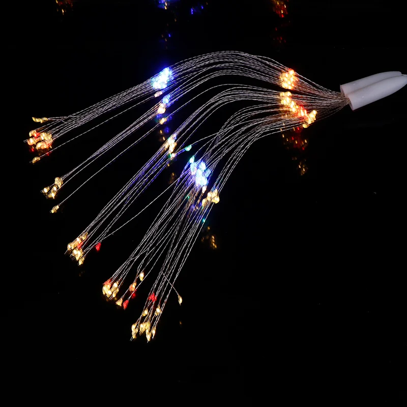 กรกฎาคมUSB ขับเคลื่อนดอกไม้ไฟ Starburst ไฟ LED Fairy String Light 8 โหมดสําหรับ YARD Garden งานแต่งงานคริสต์มาส Holiday Part