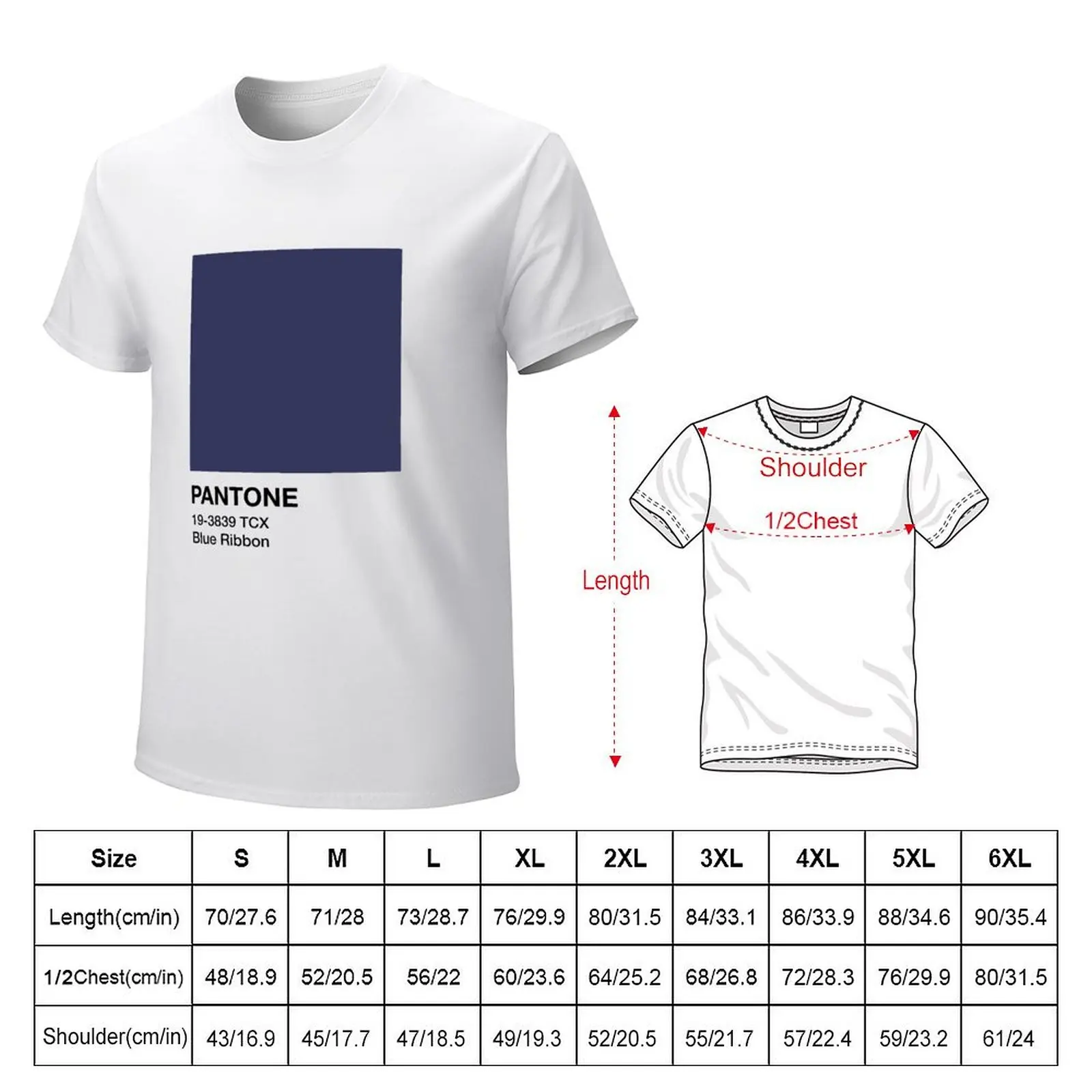 Pantone Blue Ribbon T-Shirt blacks sports fans Aesthetic clothing sweat shirts, men