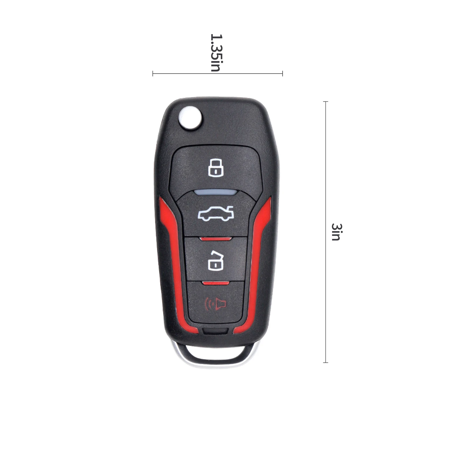 for Ford 315/433MHZ ASK 4 Buttons Remote Car Key Fob Vehicle Key CWTWB1U331 4D63 80bit Chip Control Key Blade Car Accessories