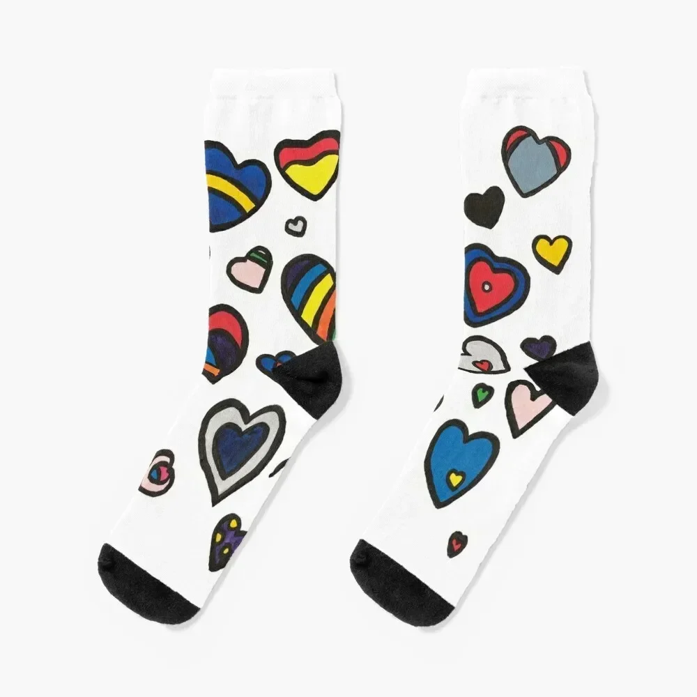 

Love is All You Need Socks sports stockings professional running Novelties winter thermal Luxury Woman Socks Men's