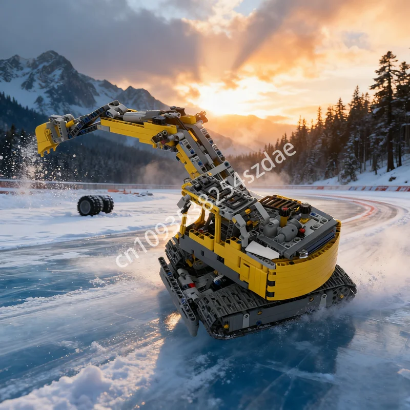 

963 шт. MOC D модель экскаватора технические строительные блоки строительная сборка DIY игрушка творческая идея кирпич Рождественский подарок дети