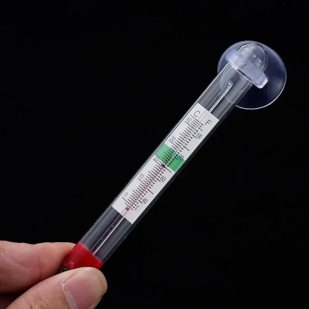 1/2/3/4/5/10PCS Digital Floating Aquarium Vertical Thermometer with Suction Cup Fish Tank Glass Temperature Measuring Tool