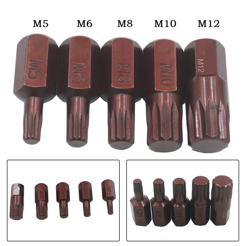 

1PC 30mm Star Screwdriver Bit 10mm Hex Shank Magnetic Screwdriver Bits For Screwdriver Head Hand Tool M5/M6/M8/M10 Use