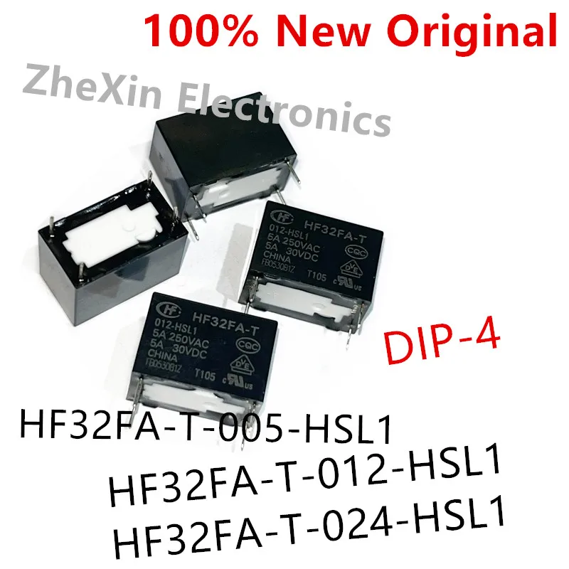 10 шт./лот HF32FA-T-005-HSL1, HF32FA-T-012-HSL1, HF32FA-T-024-HSL1 Новое силовое реле HF32FA-T/005-HSL1, HF32FA-T/024-HSL1