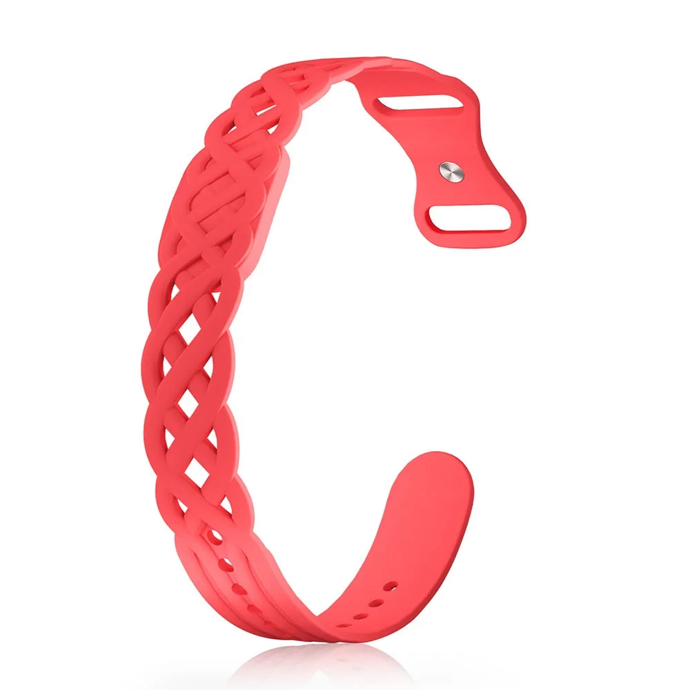 Silicone Replacement Watch Band Breathable Cutout Hollow Vine Pattern Smartwatch Strap Sport Style for Google Fitbit Air