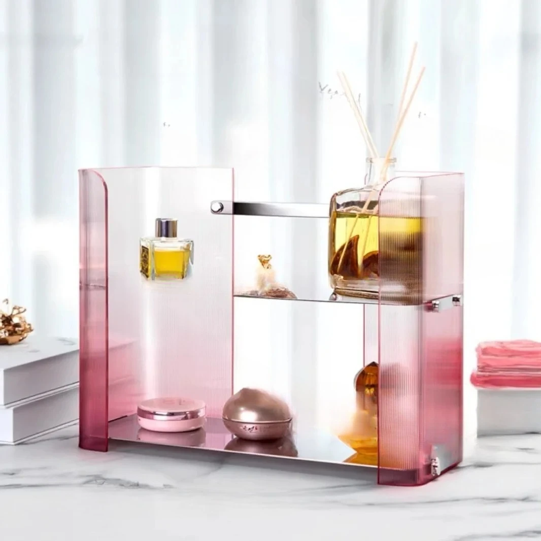Light luxury cosmetics storage box acrylic advanced large-capacity dresser skin care products