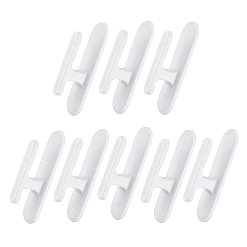 

Self-Adhesive Curtain Hooks for Wall Window Curtain String Holder Set for Curtain Cord Management & Fixation