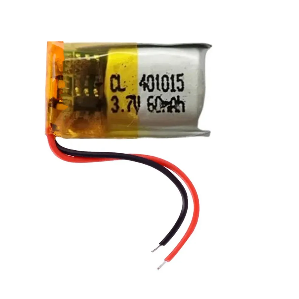 1-10PCS 401015 3.7V 60mAh Small Size Lipo Lithium Polymer Rechargeable Battery For MP3 Bluetooth MID headset headphone video pen