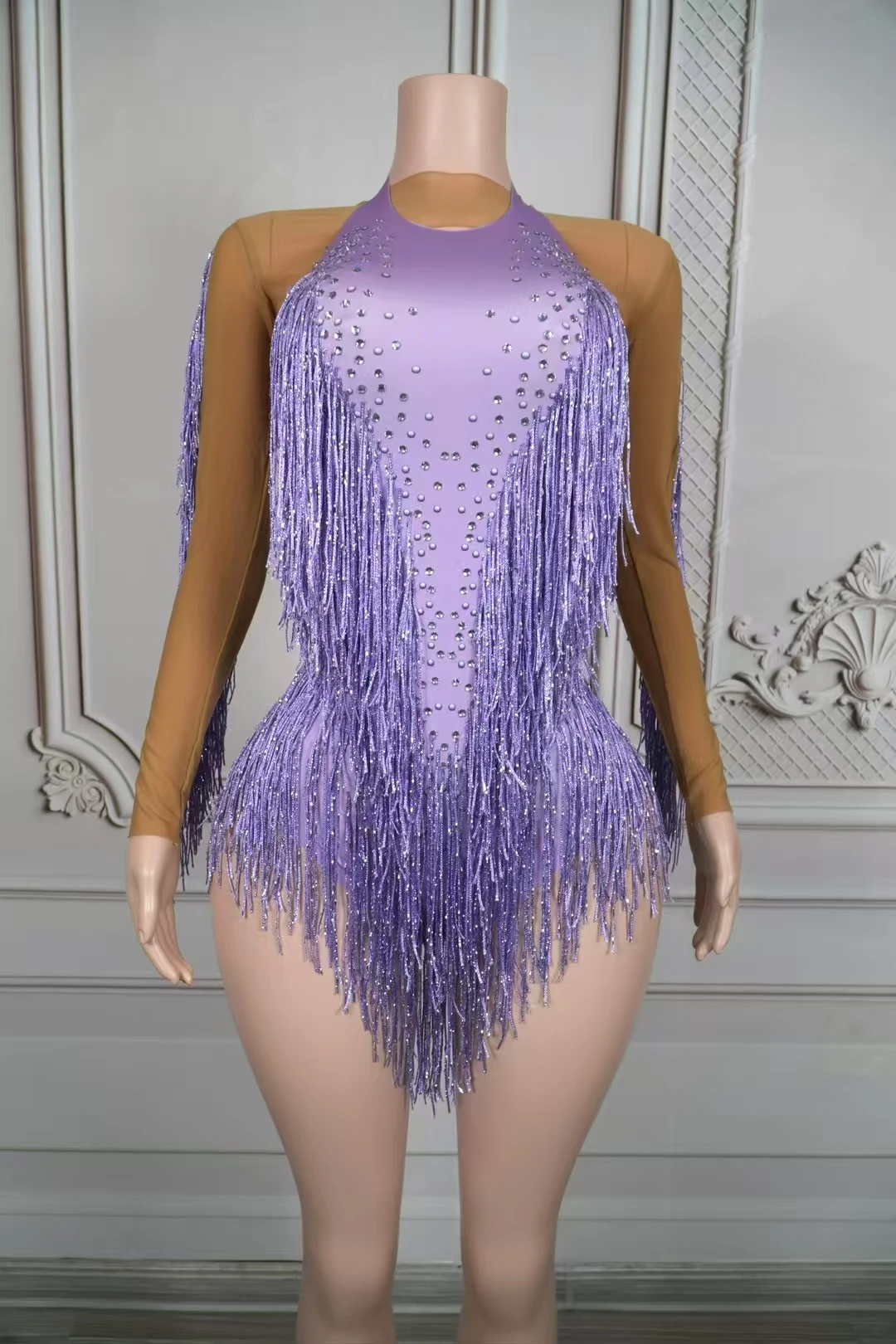 

Party Bodysuit Women Gogo DanceCostume Sexy Pole Dance Qutfits Bar Nightclub Dj DsStage Drag Queen Wear D209