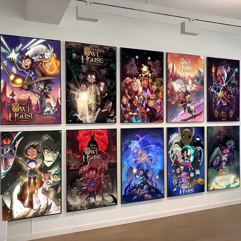 1pc Classic The Owl House Movie Poster Self-adhesive Art Waterproof Paper Sticker Coffee House Bar Room Wall Decor