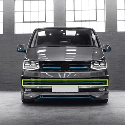 3Pcs Front Bumper Lower Radiator Grille Mesh Trims Insert For VW Transporter T6 Car Accessories 2016-2019