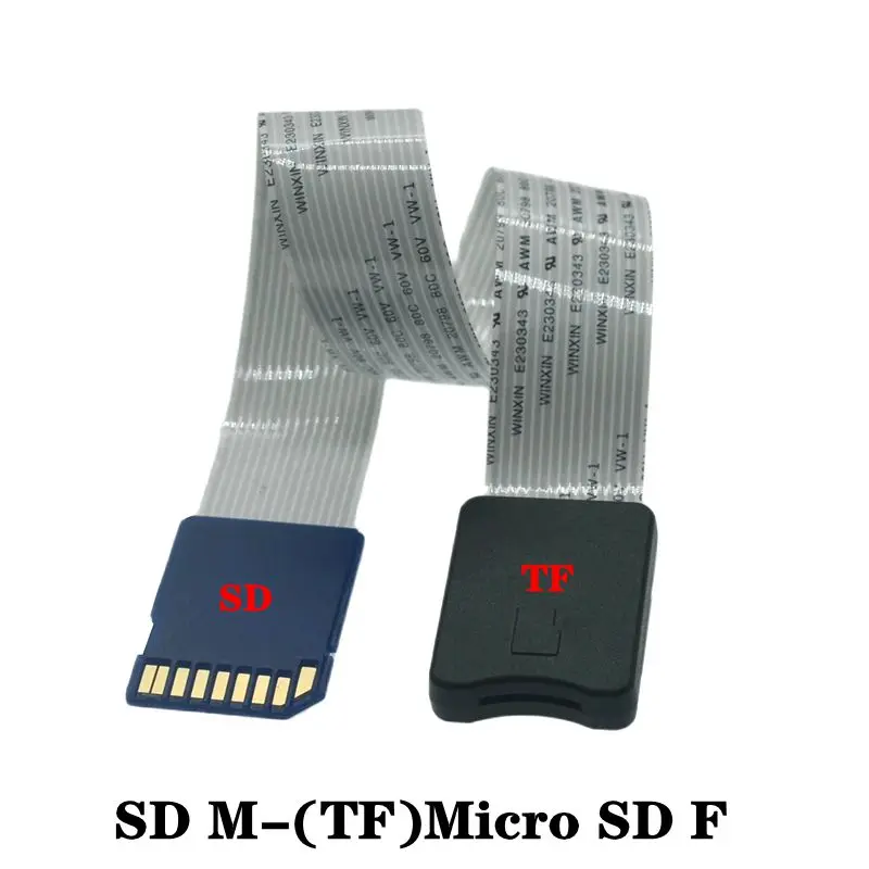 SD Card Female To TF Micro SD Male SD To SD TF To TF Flexible Card Extension Cable Extender Adapter Reader 10cm 15cm 25cm 48cm