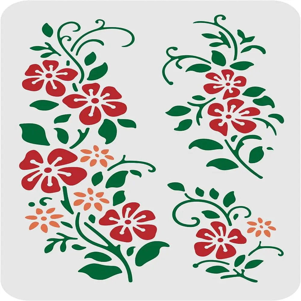 

1 шт. большие пластиковые многоразовые трафареты для рисования, шаблоны для рисования на альбом, тканевая плитка, мебель, прямоугольник