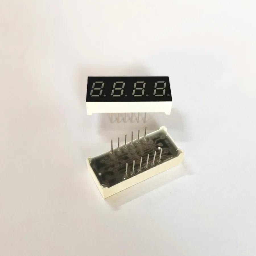 10Pcs 0.3Inch 4Bit Bright Red Light Digital Module KYX-3043AS/BS 12Pin 30.5*13*7MM LED Digitron Common Cathode Digital Tube ﻿