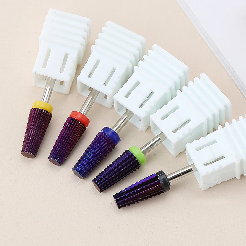 متعدد نماذج كربيد التنغستن مسمار لقم الكهربائية مسمار طحن القاطع السيراميك طحن القاطع ملفات الأظافر لآلة مانيكير #4