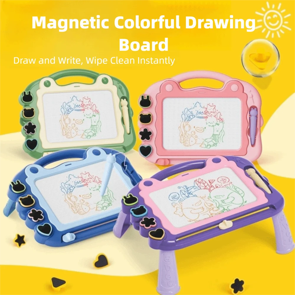 Abnehmbare Teile Magnetisches Zeichenbrett Löschbares tragbares Kinder-Zeichenbrett Wiederverwendbares buntes Zeichenbrett