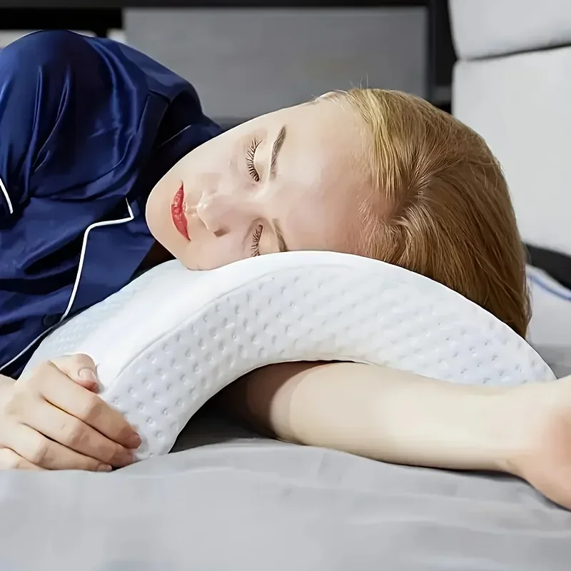 1 couple arm pillow slow rebound pressure pillow memory foam travel arch U-shaped pillow