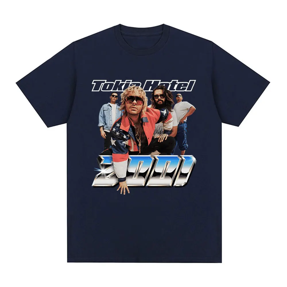 Germany Rock Band Tokio Hotel Graphic T Shirt Men's Fashion Hip Hop Punk Short Sleeve T-shirt Casual Cotton Oversized T-shirts
