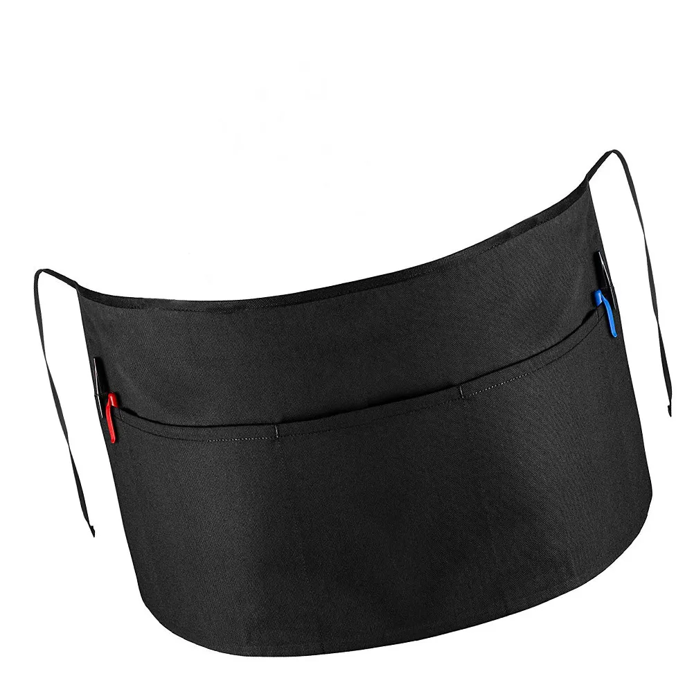 

Короткий фартук до пояса, износостойкий, устойчивый к выцветанию и сминанию, с регулируемой завязкой на талии, для дома, кофейни, кулинарии