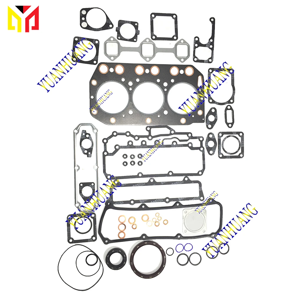 3TN100 Engine Full Gasket Kit Overhual Set For Yanmar Excavator Tractor Diesel Cylinder Head