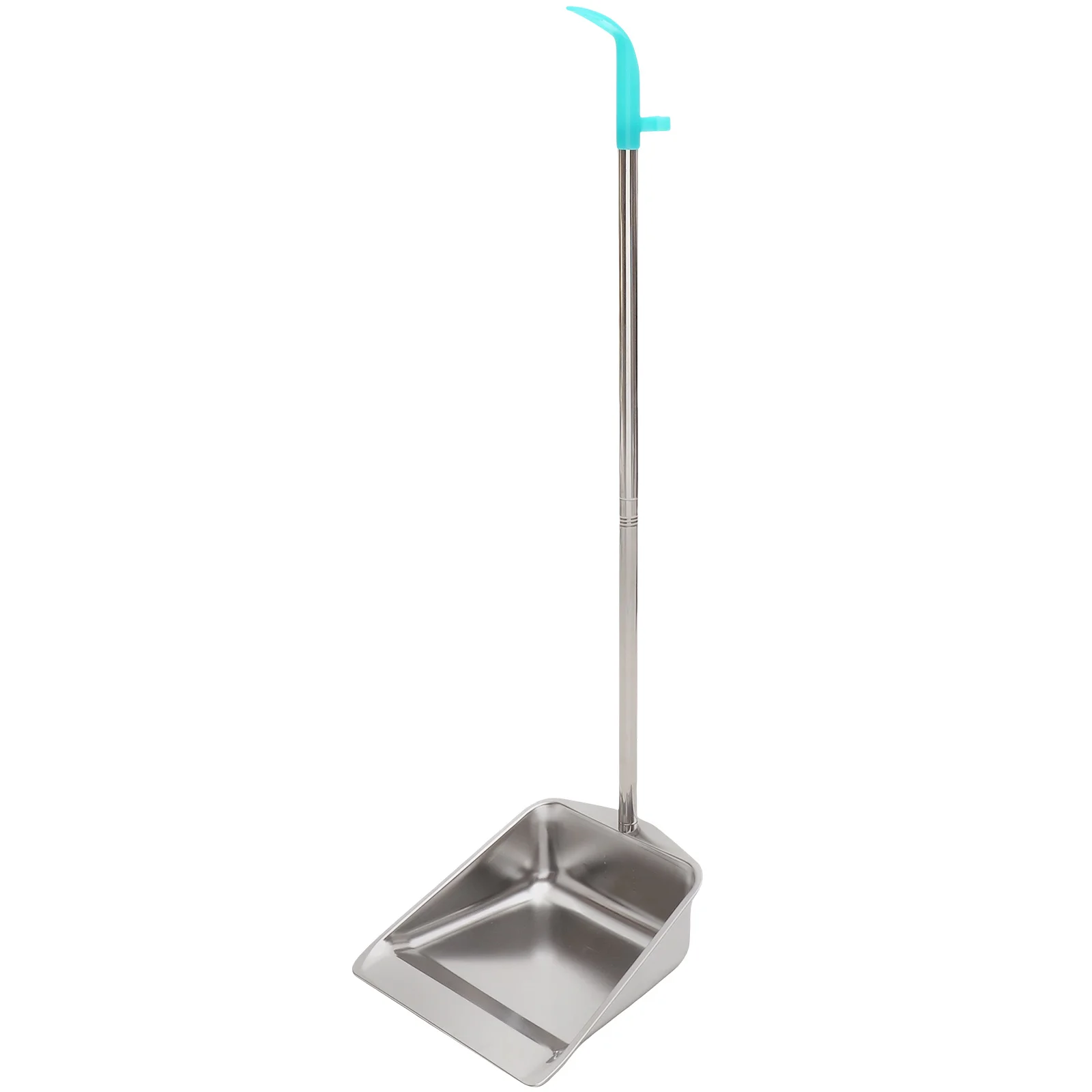

Stainless Steel Dustpan Durable Large Broom Heavy Duty Shovel Silver Color Long Handle Cleaning Tools Household Supplies