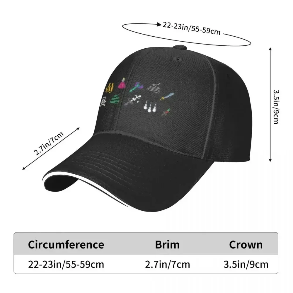 New Old School Runescape Player Killing Bundle Cap Fashion Casual Baseball Caps Adjustable Hat Hip Hop Summer Unisex Baseball Ha