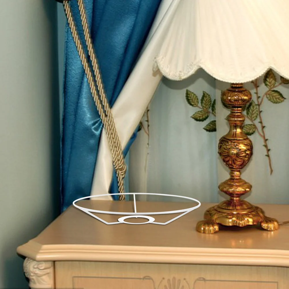 

1Pair Round Lampshade Frame Durable Metal Ring Lamp Shade Holder DIY Repair Light Fixture Accessories Lamp Shade Frame DIY