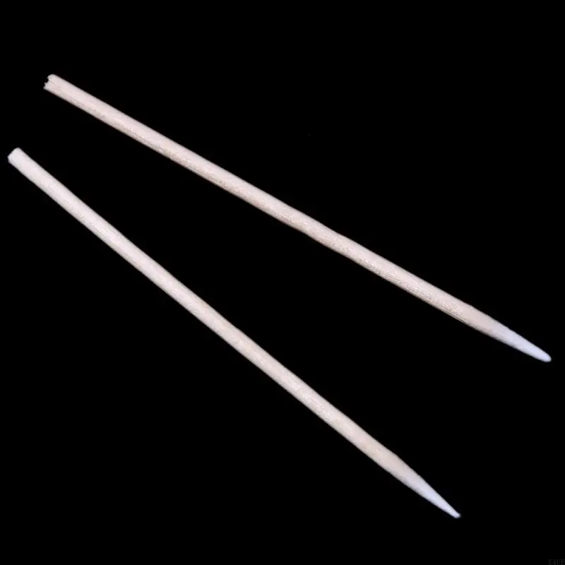 Y4UE 100 PCSポータブル充電ポートイヤホンホールクリーニングコットンスワブスティックツールHuawei多機能