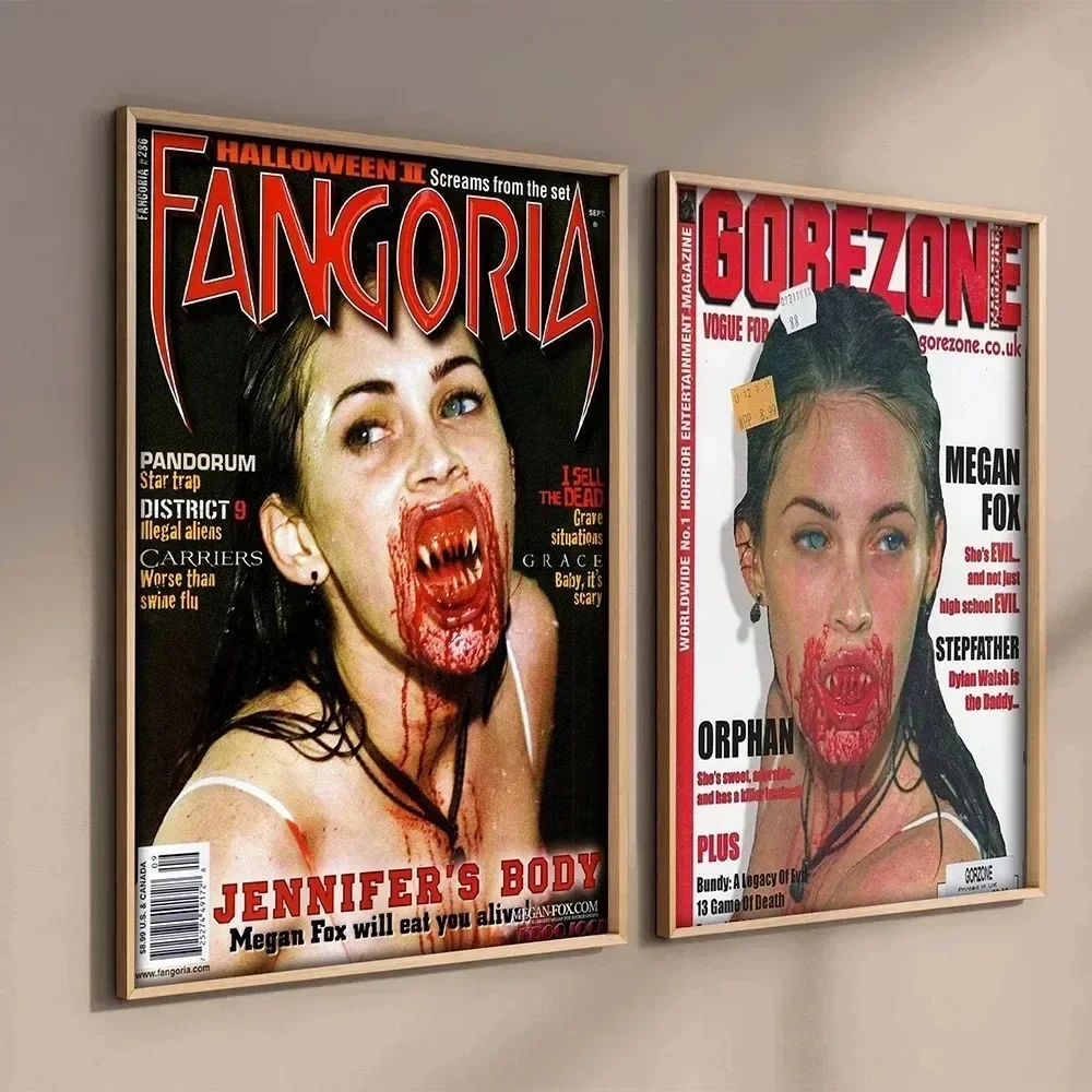 البوب فيلم جنيفر الجسم المشارك الثعلب مثير فتاة مجلة غطاء الجمالية ميغان طباعة جدار الفن غرفة ديكور المنزل قماش Painti #1