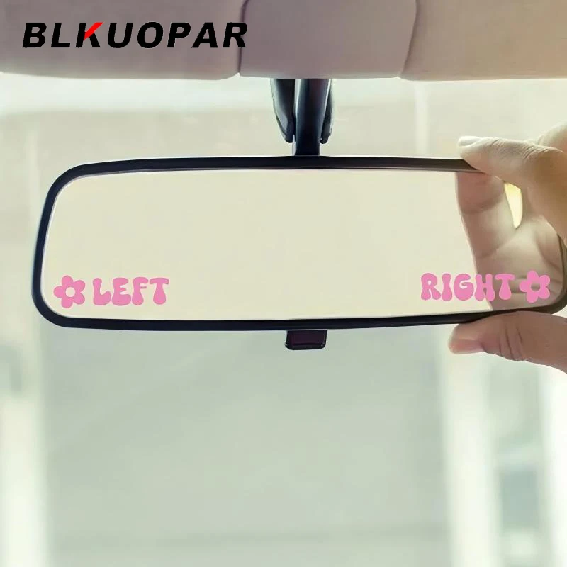 BLKUOPAR Left And Right Car Stickers Cute Decoration Rearview Mirror Decal Scratch-Proof JDM Bumper Caravan Racing Car Styling
