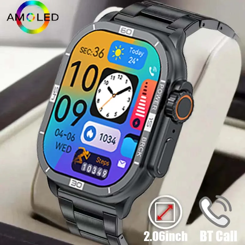 Smartwatch HD Display Bluetooth Call Ai Voice Blood Pressure IP68 Waterproof Men Women Smartwatch For Phone Android Ultra Watch