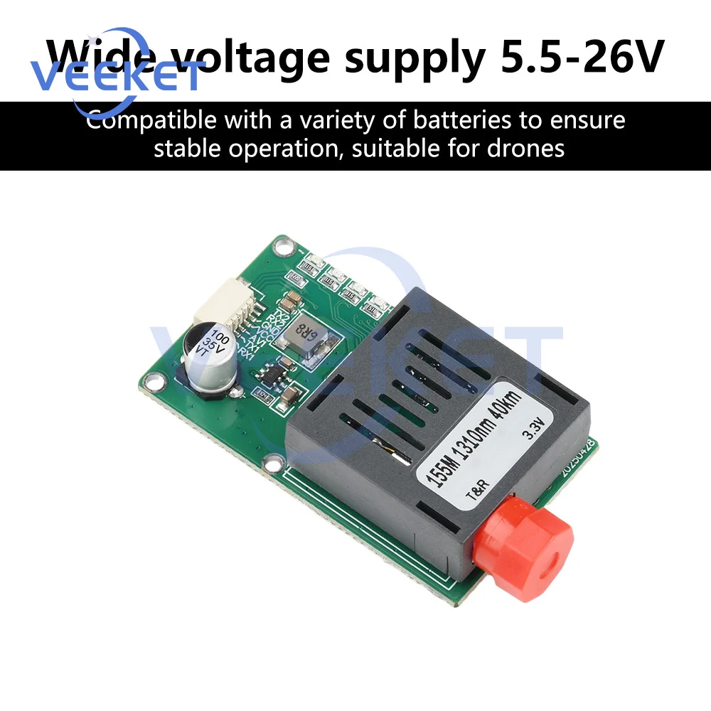 

TTL Optical Transceiver Dual Wavelength Fiber Optic Module for Drone Long Distance Sky-Earth Signal Communication