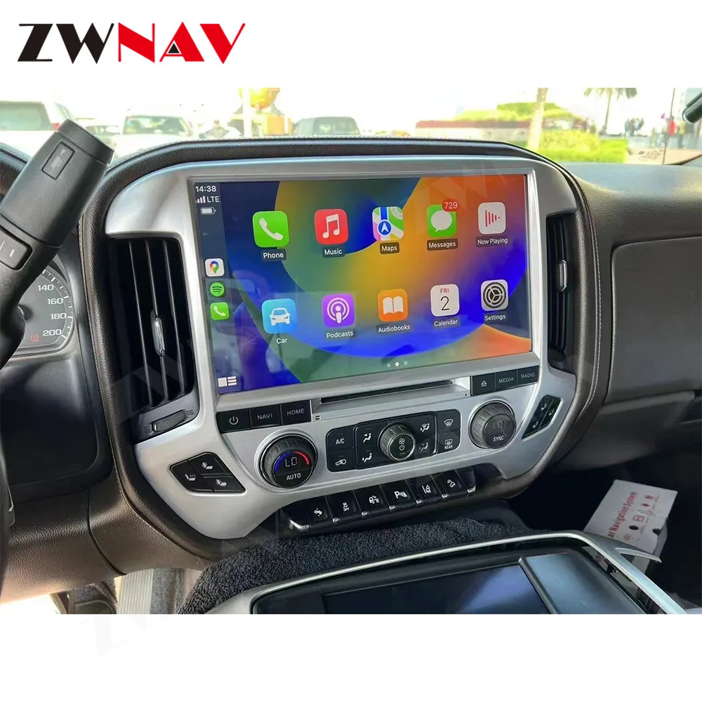 Android Car Radio For Chevrolet Silverado GMC 2014 2015 2016 2017 2018 Car GPS Navigation Carplay Multimedia Head Unit