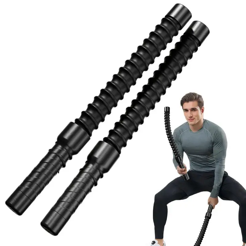 

1Pair Workout Rope Spring Rod Portable Battle Rope Rod Exercise Equipment Heavy Rope Gym Rope Ropeless Strength Training