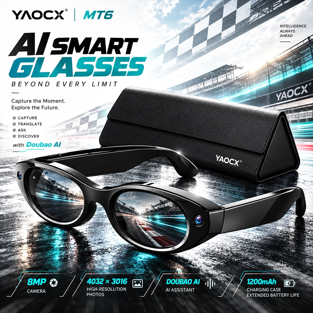 Smart Sunglasses Open Ear Music Calls - 2026 Nieuwe Bluetooth Smart Bril met