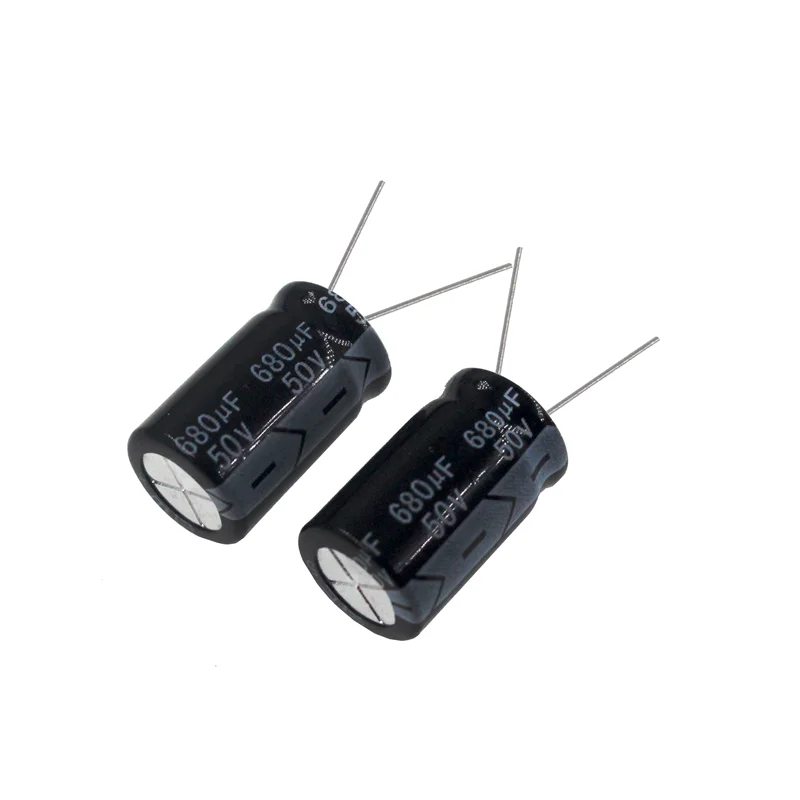 5pcs 680 미크로포맷 50V 680MFD 50WV 13*20mm 알루미늄 전해 커패시터 방사형 680mf50v 680uf50v 50v680mf 50v680uf