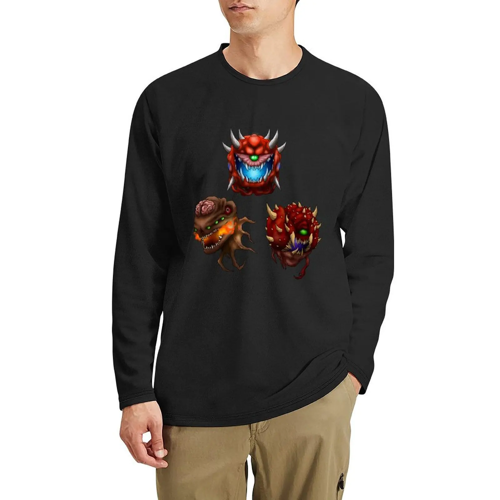 

Cacodemons Long T-Shirt man clothes vintage t shirt graphic t shirt aesthetic clothes plain black t shirts men