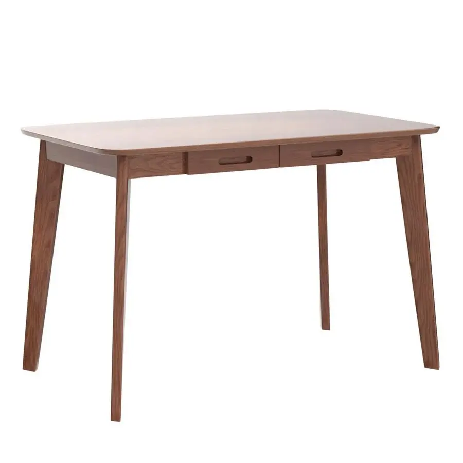 Solid Wood Writing Desk Home Office Workbench Desk with Drawer, Laptop Computer Work Study Table