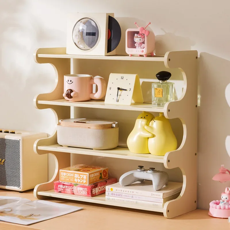 Desktop bookshelf, desktop shelf, desk storage rack, dormitory desk, study table, multi-layer small-layer shelf, multi-layer
