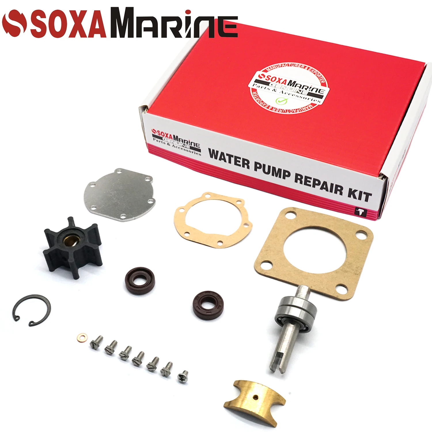 Major Rebuild Kit with Shaft For Westerbeke Marine Diesel Generator Raw Sea Water Pump 33636