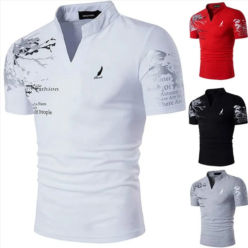Men's Polo Shirt Golf Shirt Street Casual Stand Collar Banded Collar Short Sleeve Fashion Classic Summer Regular Fit Polo Shirt