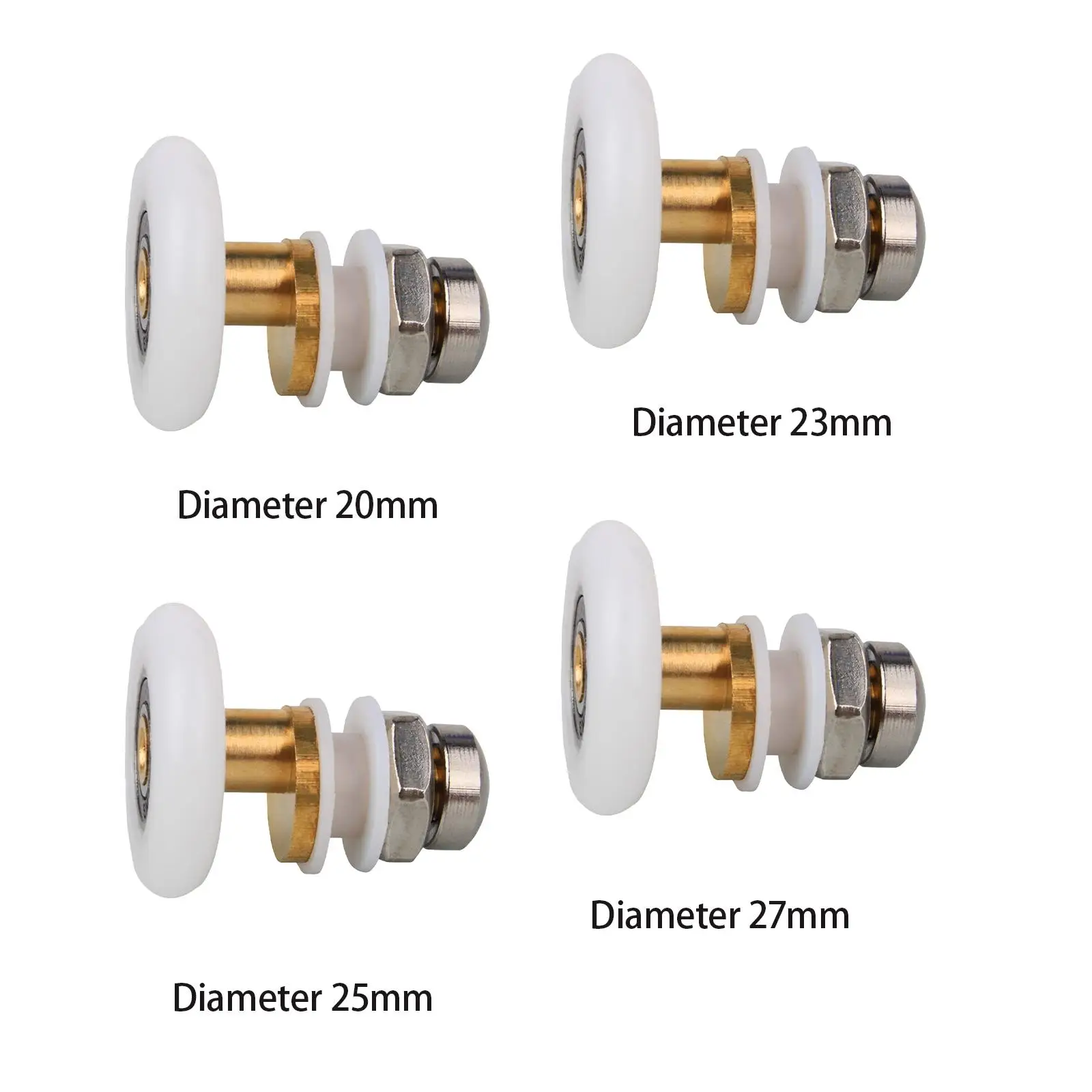 Glass Sliding Door Pulley Fitting Mute Replacement Castors 1 Piece Sliding Door