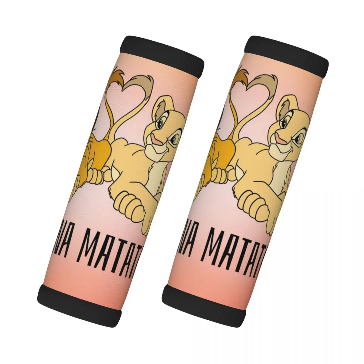 

Custom The Lion King 2 Pcs Luggage Handle Wrap Soft Grip Handle Cover Comfortable Anime Neoprene Suitcase Identifier Travel
