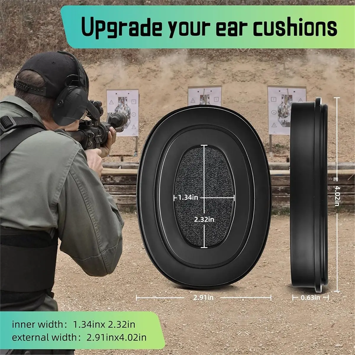 

618 Mega Sale Gel Ear Pads for Walker'S & Recon Digital Muffs - Enhanced Comfort and Durability