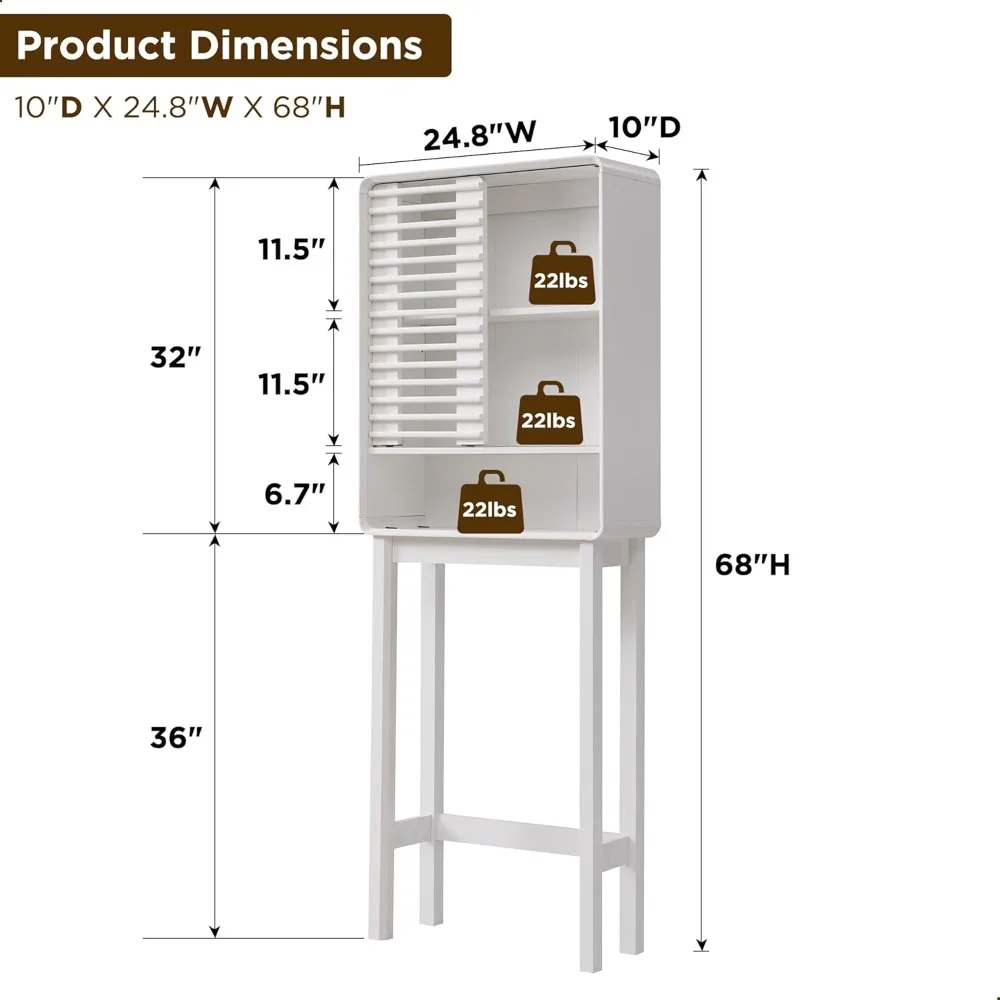 Over The Toilet Storage Cabinet, 68